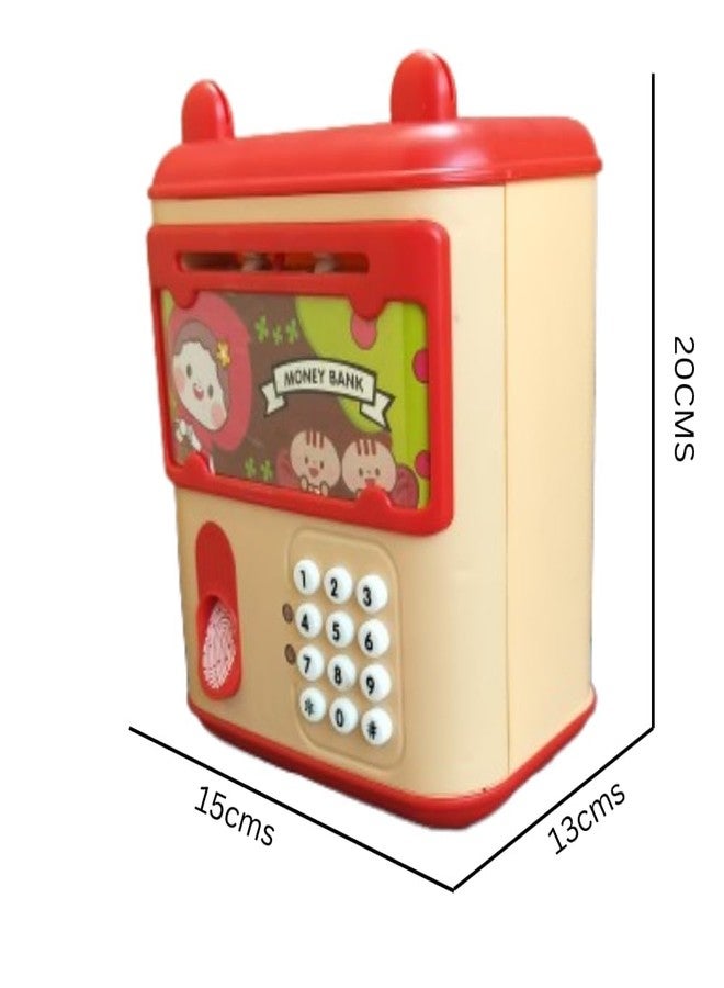 RAMPKD Piggy Bank for Kids & Adults - Electronic Money Safe with Password & Fingerprint Sensor | Cash Deposit | Lights, Sound &Music| Savings Toy for The Age of 3+ Years and Above. - Image 4